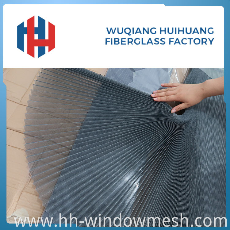 18*16 customeized printing mosquito proof fireproof fiberglass window and door screen pleated insect fly netting mesh